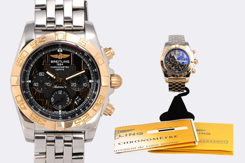 Breitling Chronomat 44 CB0110 44mm Stainless Steel & 18k Rose Gold Watch 2009