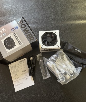 Vetroo 1000W Power Supply PCIE4.0 & PCIE5.0 Full Modular 80 plus Gold Gaming PSU