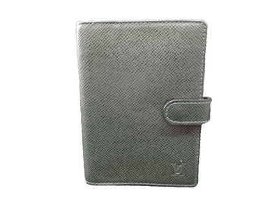 Louis Vuitton Agenda Small Notebook Cover Taiga Leather R20406 Authentic