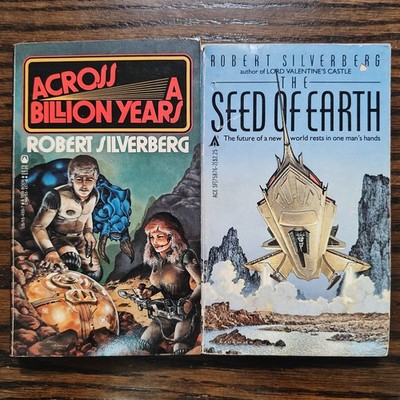 Robert Silverberg Lot Set - Across A Billion Years, The Seed of Earth Paperback