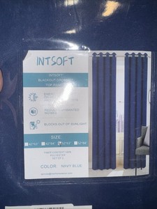  Curtains-Grommet Panel with Blackout Lining 52*63