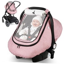 Car Seat Cover Baby Winter Carseat Covers Boy Girl Waterproof Romantic Pink