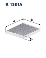 Filtron K 1381A Pollenfilter Innenraumfilter Kohlefilter FüR Kia Toyota