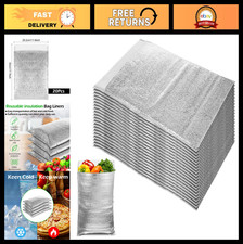 20 Pack Insulated Thermal Bags 17.7"x11.5" - Reusable Waterproof Shipping Liners