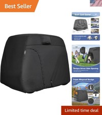 Waterproof Golf Cart Cover for 4 Passenger Carts - Universal Fit  Easy Access