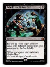 Behold the Sinister Six! 51 Mythic Marvel's Spider-Man Magic: The Gathering NM