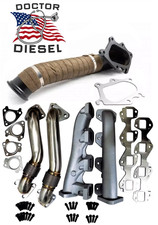 High Flow Exhaust Manifolds Turbo Pipe For 01-04 Chevy Gmc 6.6l Duramax Lb7
