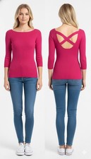 Stradivarius Stradivarius raspberry sweater knit top Size M NWT