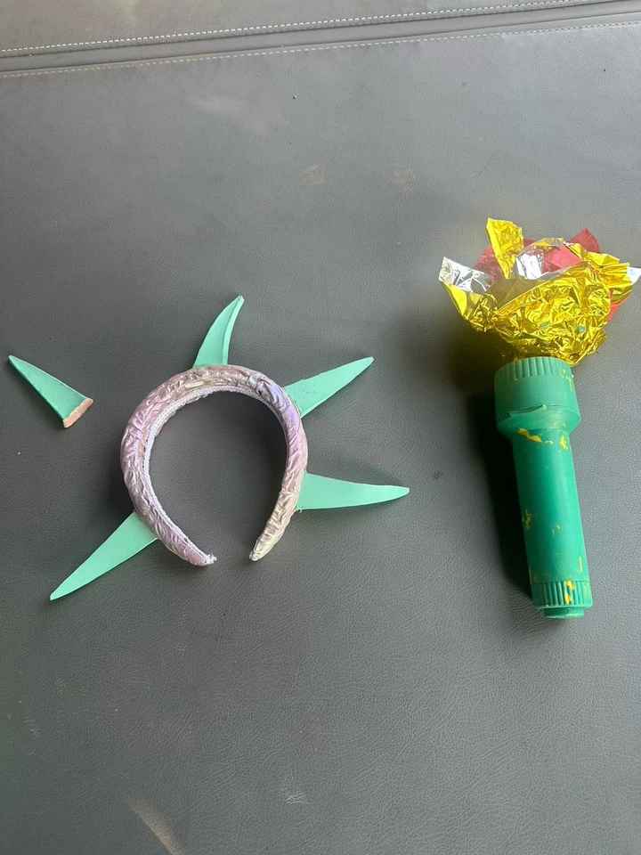 Clásico Disfraz Estatua Libertad Juegos con disfraces Halloween Adulto Mujer Talla Grande (12-14) Foto 3 de 4