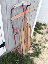 Vintage Genuine Flexible Flyer Sled No. 51J Made in USA 1960's