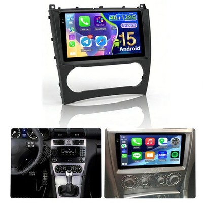 Autoradio 4+128G Apple Carplay Für Mercedes Benz C-Klasse W203 2004-2007 Android