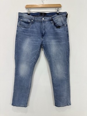 Nickel & Iron Jeans Men 36 (Actual 38x29) Blue Denim Slim Fit Mid Rise Stretch