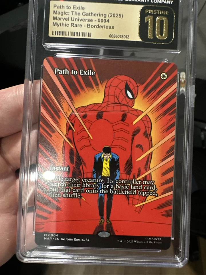 MTG Borderless Marvel Eternal-Legal MAR Path to Exile CGC Pristine 10 Pop 1 🔥 - Image 4 of 4