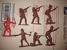 BMC Alamo Texans - 7 figures in 5 poses - 54mm plastic toy soldiers