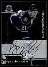 2001-02 Be a Player Signature Series Autographs Bryan Smolinski Auto Los Angeles