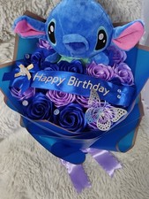 Stitch Plüsch&15 Rosen , Ewiger Rosenstrauß...