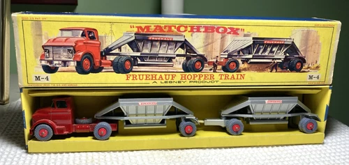 Matchbox/Lesney Major Pack #M-4B, GMC TRACTOR & FRUEHAUF HOPPER, W/Box, Mint!