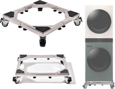 Heavy Duty All Stainless Steel Mobile Fridge Stand Base, Washing Machine Stand