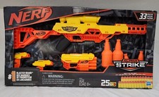NERF Alpha Strike Battalion Set w/ Rifle, 3 Pistols, 2 Targets  25 Darts NIB