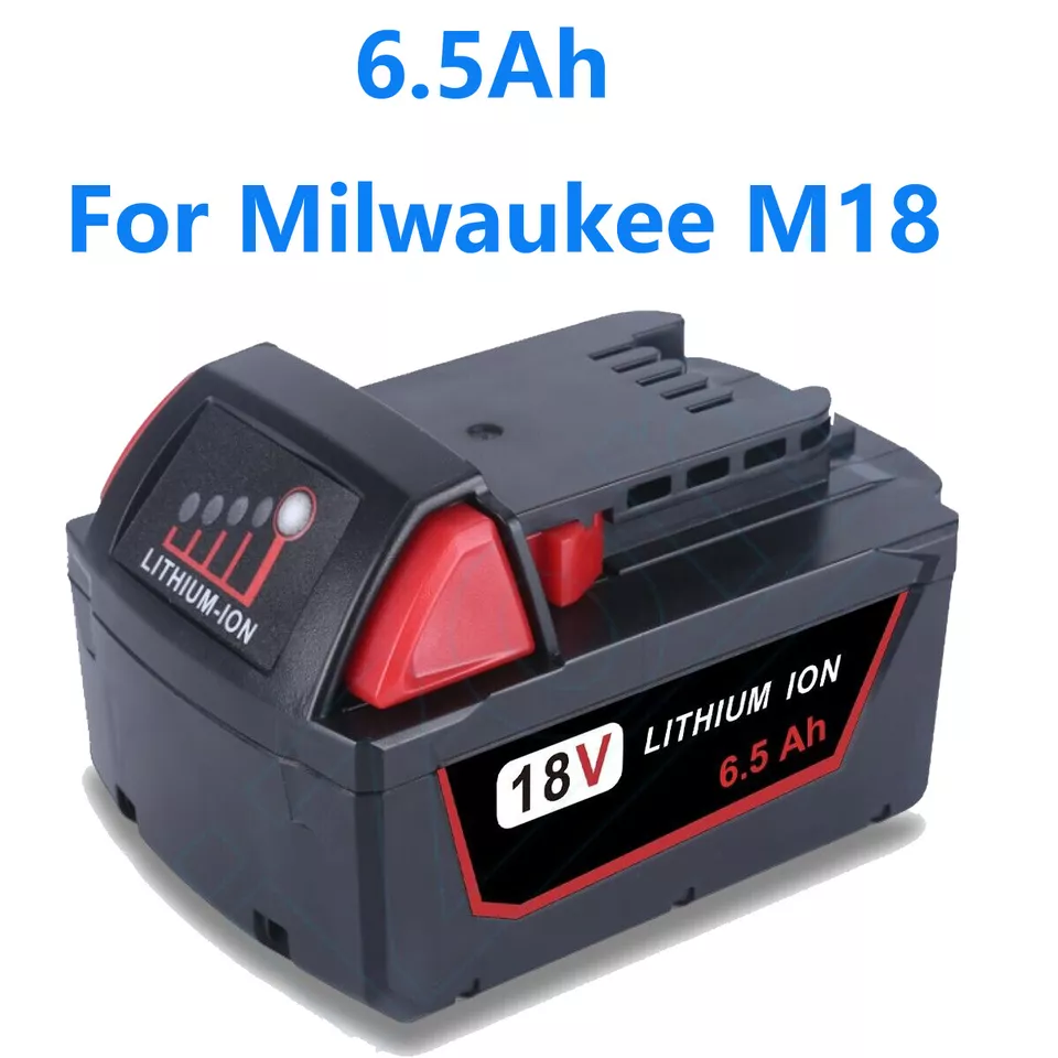 Batería de capacidad extendida 48-11-1860 para Milwaukee para M18 litio 12,0 Ah 18V Foto 3 de 4
