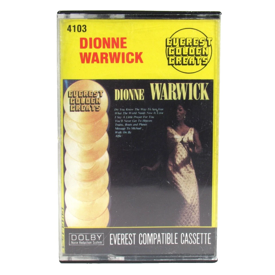Dionne Warwick Cassette Lot 4 Tapes Foto 2 de 4