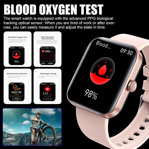 2025 Smart Watch For Men/Women Waterproof Smartwatch Bluetooth iPhone Samsung US - Picture 4 of 11