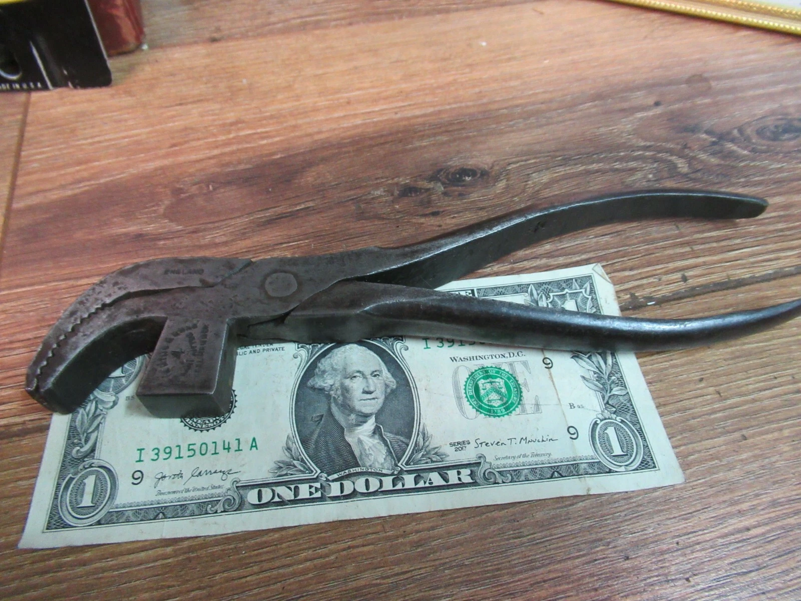 vintage R. Timmins & Sons No4 SHOEMAHER COBBLERS LASTING PINCERS PLIERS ENGLAND