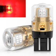 2x Lasfit 7443 992 LED Red Brake Tail Light Turn Signal Light Bulb for Chevrolet