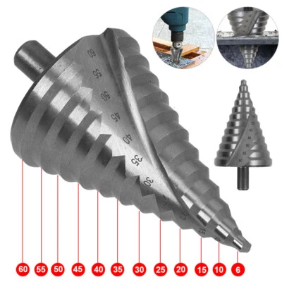 6-60mm HSS Titan Fräser Senker Stufenbohrer Konusbohrer Schälbohrer Kegelbohrer