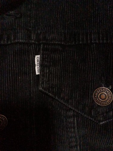 orSlow Corduroy G Jean Limited Edition Levi's Third Model Black S size used - Picture 3 of 7