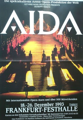 AIDA  1993 FRANKFURT - orig. Concert Poster - Konzert Plakat - A0 F/U