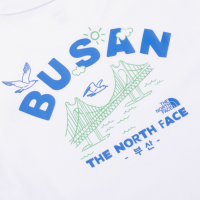 thenorthface ユニフォーム The North Face Korea BUSAN EDITION S/S R/TEE NT7UQ42A WHITE ASIAN