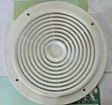 1 X WHITE PLASTIC SPEAKER GRILL / FAN GRILL GUARD / 200MM GRILL 245MM DIAMETER