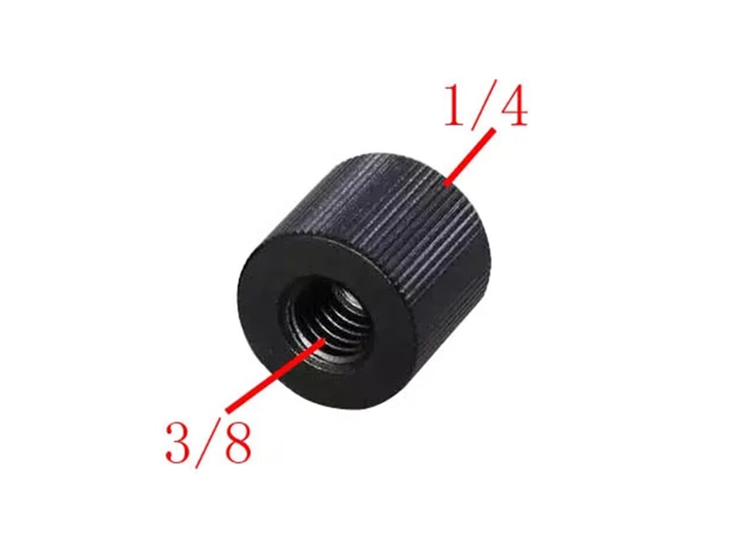 3/8"" Female to 1/4"" Through Thread Adapter Camera, Tripod, Mic Stand  - UK STOCK