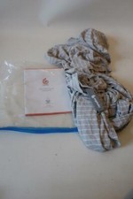WOMENS ERGOBABY AURA WRAP GREY WHITE STRIPES INFANT BABY SLING WRAP CARRIER 