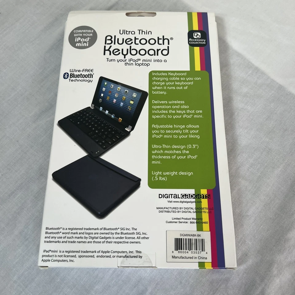 BRAND NEW NIP NIB SEALED DG accessory collection TABLET Bluetooth keyboard - Image 2 of 2