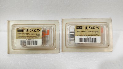 DAYTON 5X827N DPDT-16 AMP OKTALRELAIS SET MIT 02 STÜCK