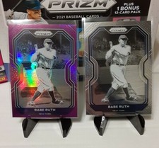 Babe Ruth 2021 Panini Prizm Baseball Tier 2 Purple Prizm/Base Card #182 💎Rare