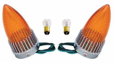 1959 Cadillac 59 Caddy Taillight Turn Signal Lamp Amber Lens Bulbs Assemblies