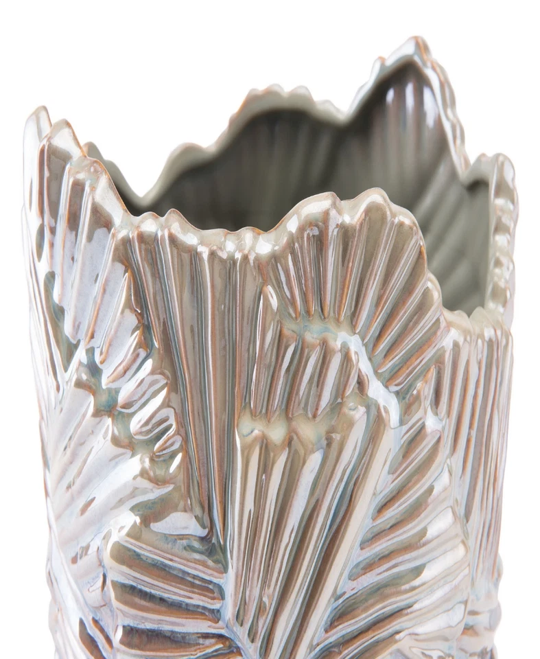 Jarrón decorativo pequeño Zuo Pearl Palm 12" H Foto 2 de 3