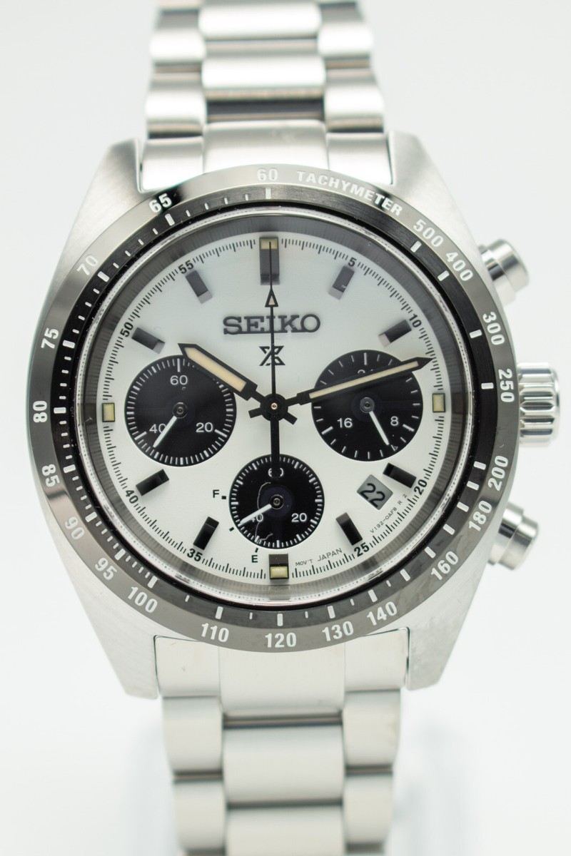 Seiko Prospex Speedtimer Solar Chronograph White Sand