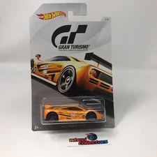 McLaren F1 GTR * Orange *  Hot Wheels Gran Turismo White Card * WC86