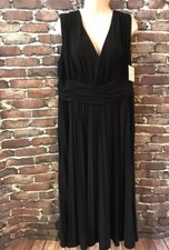 BLACK Evening Formal Dressy Cruise Dress Sz 16W. NWT
