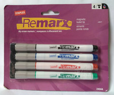Magnetic Bullet Tip Dry Erase Markers 4 Pk Assorted Colors Staples 24044