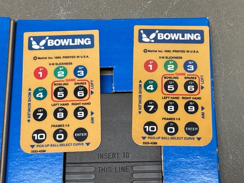 Intellivision 1980 PBA Bowling Videospiel 3333 Cartridge Overlays Box ungetestet - Bild 4 von 6