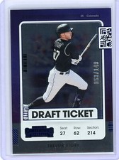 2021 Panini Contenders Trevor Story Rockies Blue Draft Ticket #053/149 SHARP!