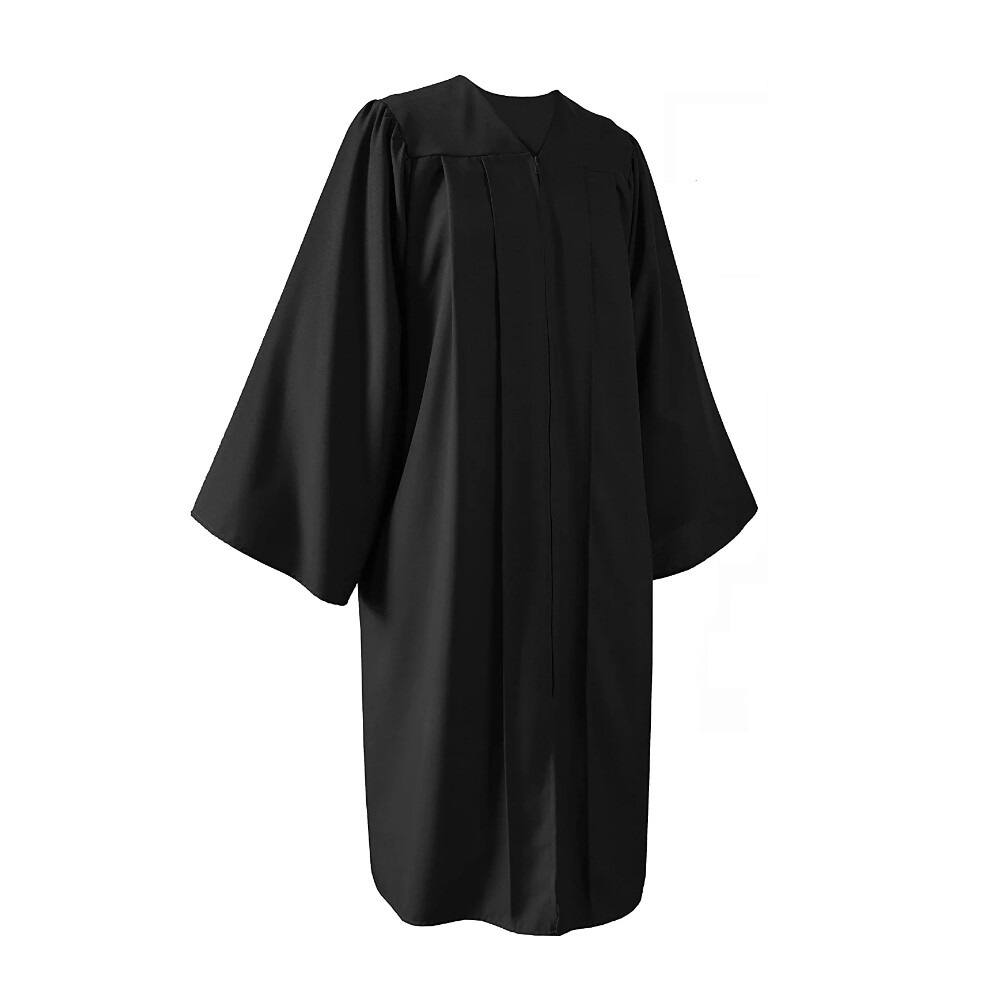 Vestido de graduación universitaria de secundaria 2024 solo túnica de púlpito universitario y pastor