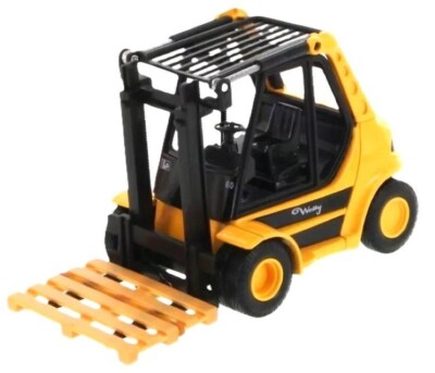 Welly - 5.5'' Scale Model Fork Lift Truck Yellow (BBWE92010DY)