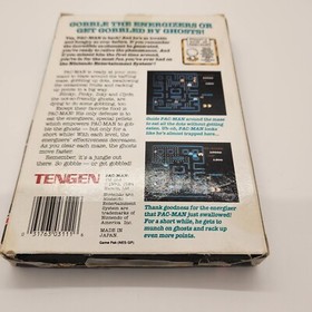 Pac-Man Tengen Gray Nintendo NES Authentic Complete In Box CIB Manual