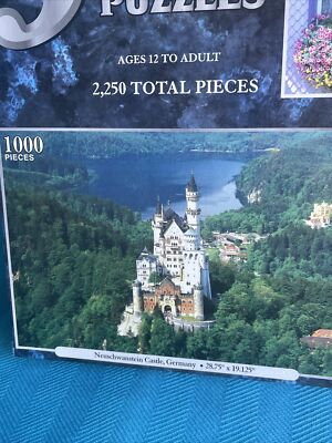 Castles of Germany Italy Window Box of Flowers Jigsaw Puzzle 2,250